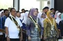 Suasana peringatan Hari Anak Nasional (HAN) ke-42 di Balairung Tuntung Pandang yang dihadiri oleh Wakil Bupati Tala, H. M. Zazuli | Foto : Diskominfostasan Tala