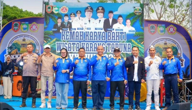 Wakil Bupati Tanah Laut, HM Zazuli, saat menghadiri kegiatan Kemah Karya Bakti Wisata (KKBW) Karang Taruna XXXVII | Foto : Istimewa