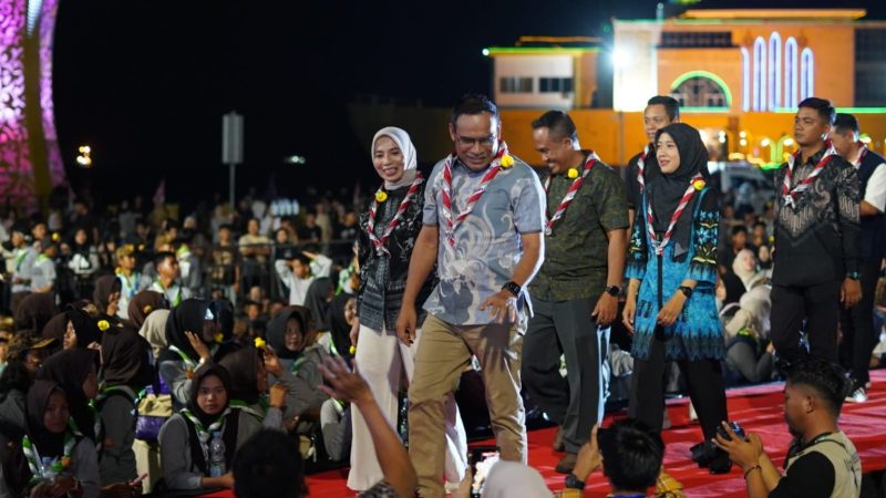 Malam puncak dan penutupan peringatan Hari Pramuka ke-65 tingkat Provinsi Kalimantan Selatan di Panggung Utama Kotabaru, Rabu (7/10/2026) malam.