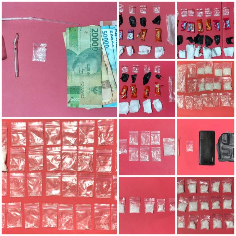 Satresnarkoba Polres Tabalong mengungkap delapan kasus dugaan peredaran narkotika selama Operasi Sarang Narkoba 2026 dengan barang bukti sabu seberat 167,51 gram.