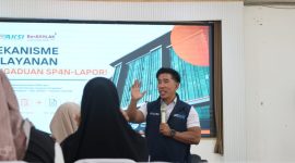 Diskominfosp Tanah Bumbu menggelar monitoring dan evaluasi SP4N LAPOR! bagi admin sekolah tingkat TK, SD, dan SMP se-Kabupaten Tanah Bumbu di Pendopo Kantor Bupati, Batulicin, Rabu (14/10/2026).