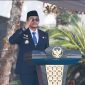 Bupati Tanah Bumbu Andi Rudi Latif menjadi Inspektur Upacara Peringatan Hari Kesaktian Pancasila 2026 di Halaman Kantor Bupati Tanah Bumbu, Gunung Tinggi, Batulicin, Kamis (1/10/2026).