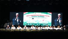 Suasana kegiatan Ngobrol Perkara Iman (Ngopi) Bareng dalam rangka Aksi Sinergitas Merah Putih di Lapangan Kantor Kecamatan Angsana, Kabupaten Tanah Bumbu, Jumat (9/10/2026).