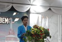 Ketua BEM Universitas Sapta Mandiri menyampaikan kanda Abdullah memberikan apresiasi terhadap pelaksanaan agenda Young Leader Academy