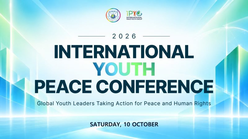 HWPL sebuah organisasi perdamaian internasional, menyelenggarakan Konferensi Perdamaian Pemuda Internasional 2026