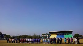 Suasana Pertandingan Bupati Cup Tanah Laut 2026 yang berlangsung Lapangan Pertasi Kencana / Ist