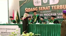 Universitas Nahdlatul Ulama Kalimantan Selatan (UNUKASE) mewisuda sebanyak 117 wisudawan dan wisudawati pada Wisuda Sarjana ke-VII