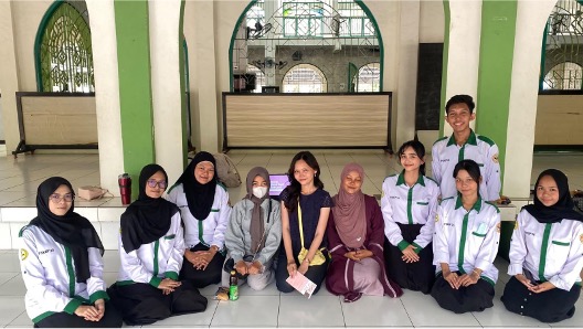 Mahasiswa Jurusan Keperawatan FKIK ULM menggelar penyuluhan bertema personal hygiene saat menstruasi bagi remaja putri