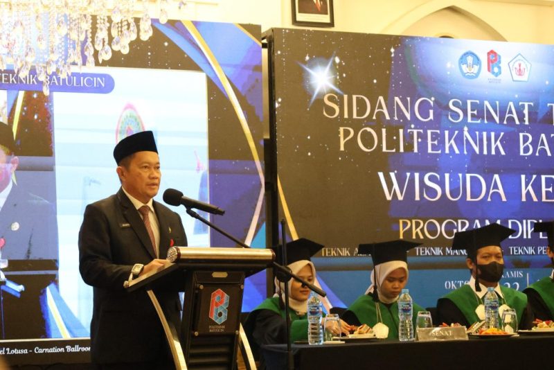 Wisuda Ke-IV Program Diploma III Politeknik Batulicin di Hotel Lotusa, Batulicin, Kamis (22/10/2026).